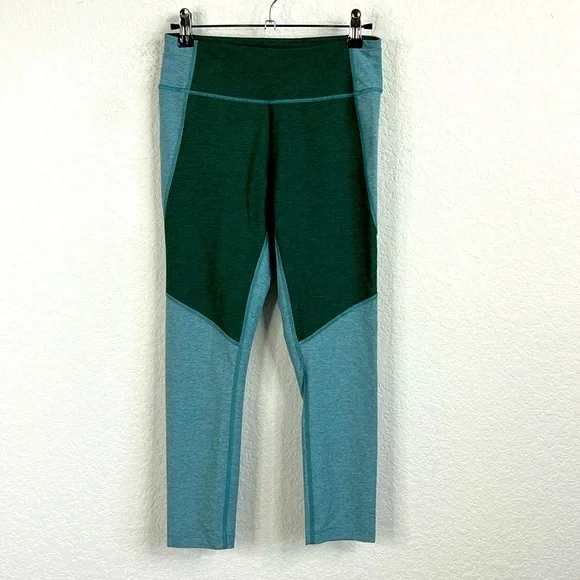 Madewell x Outdoor Voices 3/4 Warmup Leggings Emerald Slate - Picture 1 of 5
